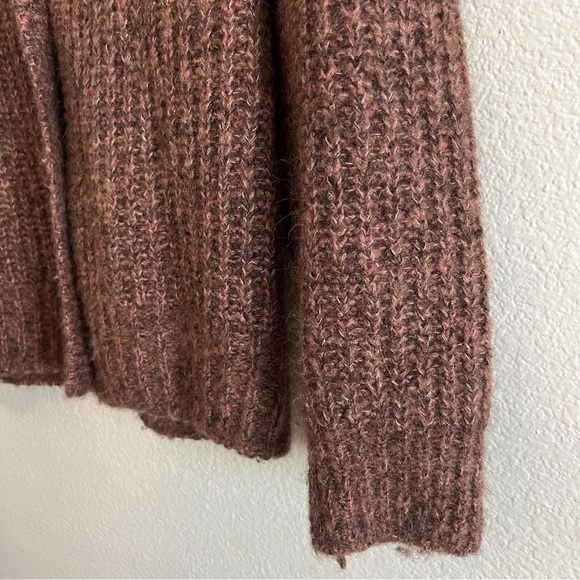 Madewell Willowbend V-Neck Pleat-Sleeve Cardigan Sweater M - Picture 7 of 10